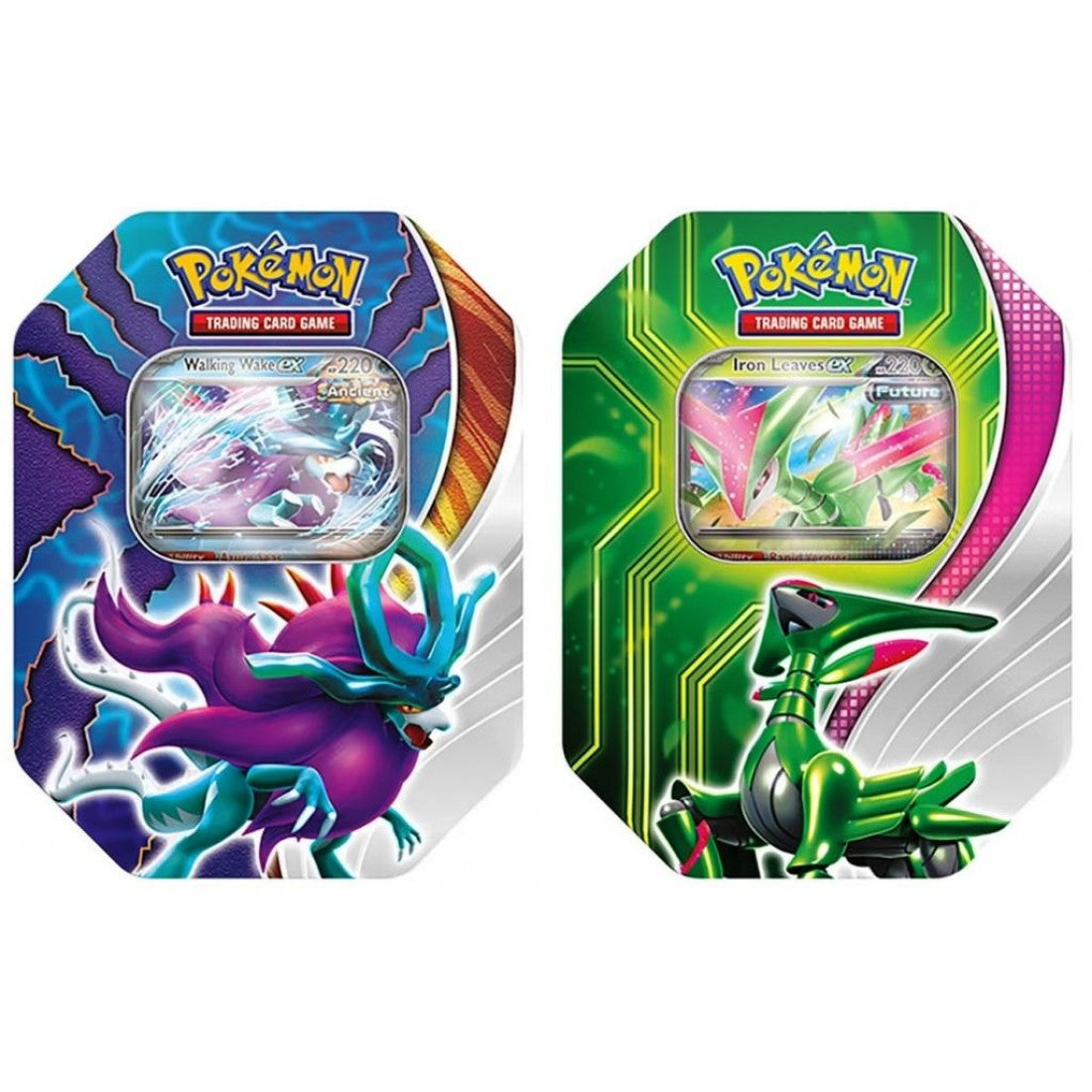 Pokemon Paradox Clash Tin BOTH VARIANTS Walking Wake Iron Leaves Pokemon Paradox Clash Tin BOTH VARIANTS Walking Wake Iron Leaves