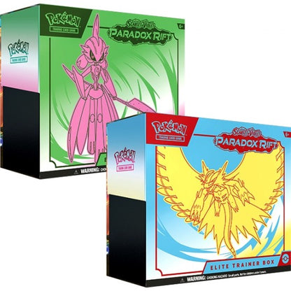 Pokemon Scarlet & Violet 4: Paradox Rift Elite Trainer Box - Iron Valiant & Iron Hands (1 OF EACH VARIANT)