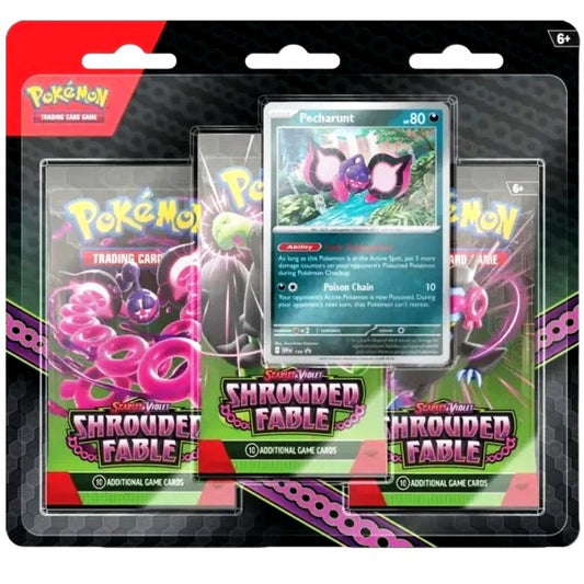 PRE-ORDER: Pokemon Scarlet & Violet: Shrouded Fable 3-pack Blister (Release date: August 2nd, 2024)