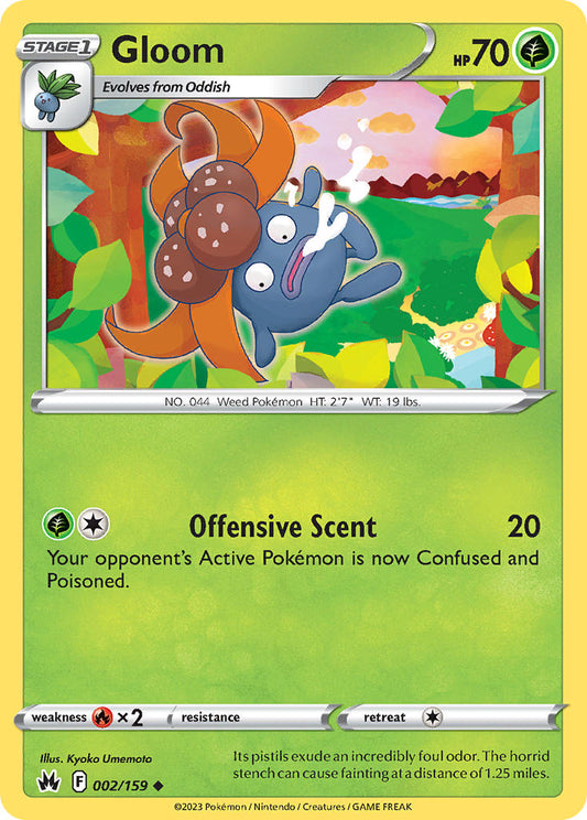 Gloom 002/159 - POKEMON SWORD & SHIELD: CROWN ZENITH - Pokemon Single Card