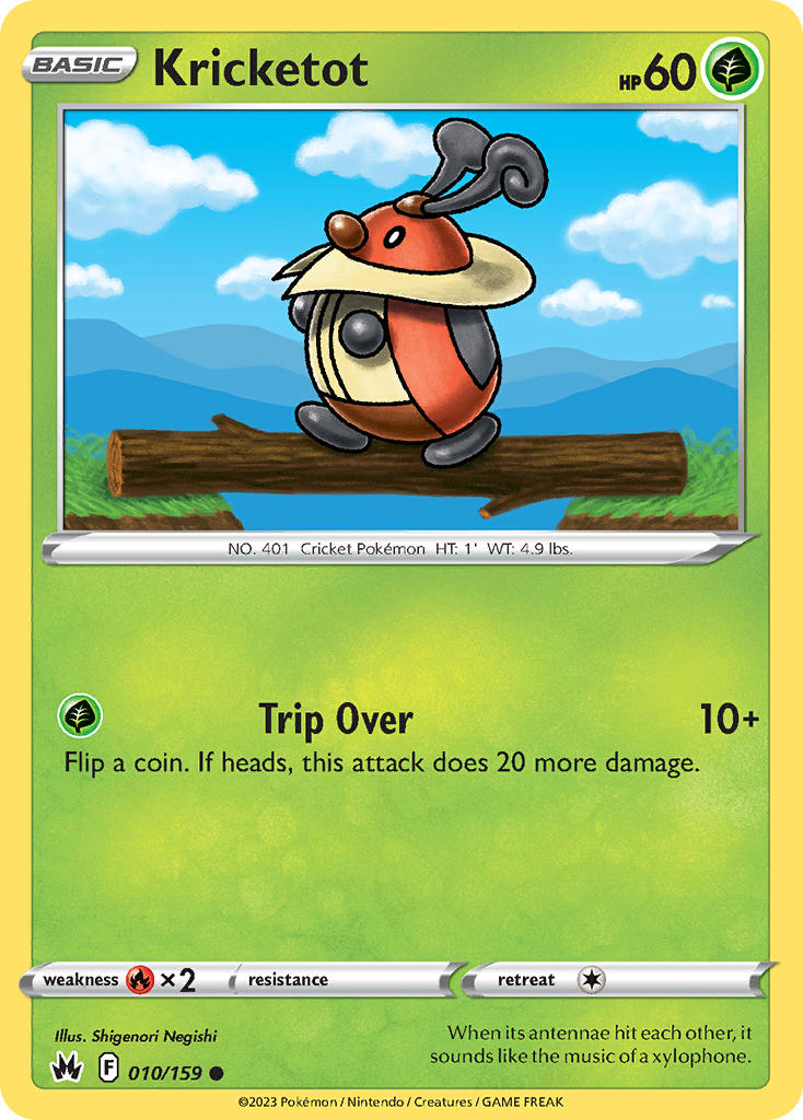 Kricketot 010/159 - POKEMON SWORD & SHIELD: CROWN ZENITH - Pokemon Single Card
