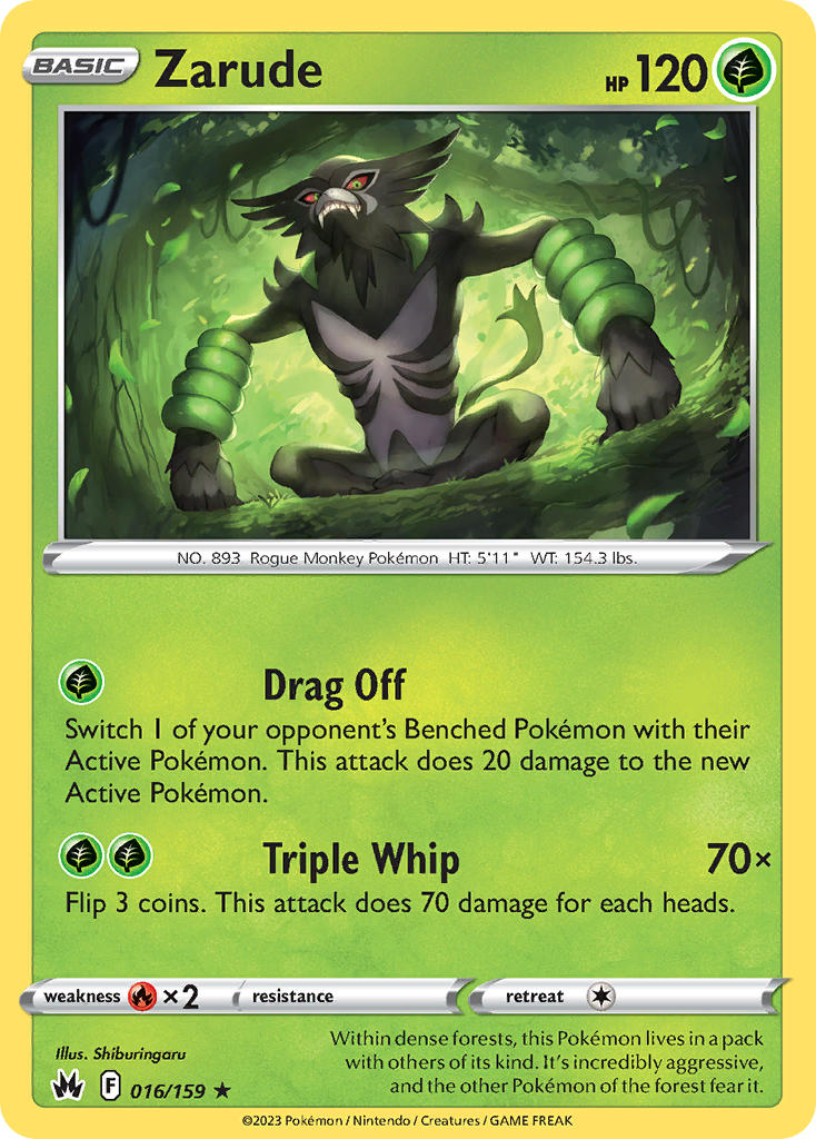 Zarude 016/159 - POKEMON SWORD & SHIELD: CROWN ZENITH