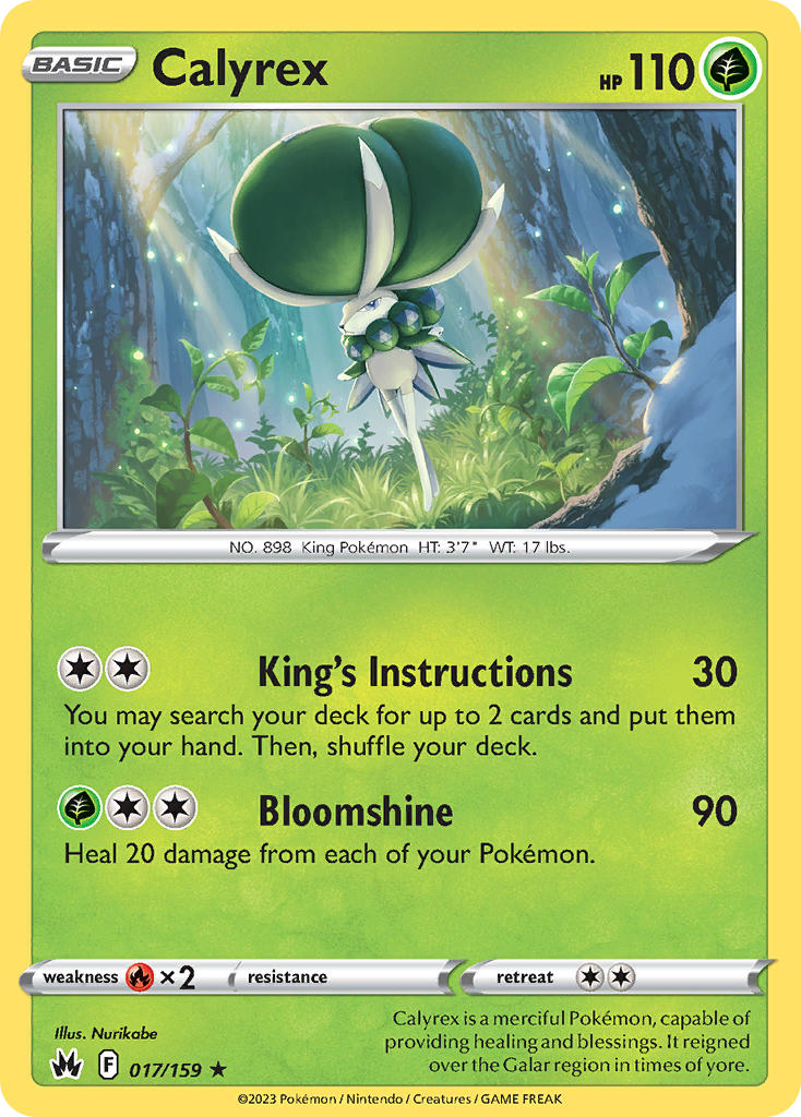 Calyrex 017/159 - POKEMON SWORD & SHIELD: CROWN ZENITH