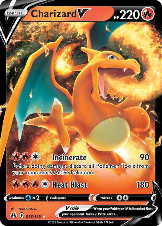 Charizard V 018/159 - POKEMON SWORD & SHIELD: CROWN ZENITH