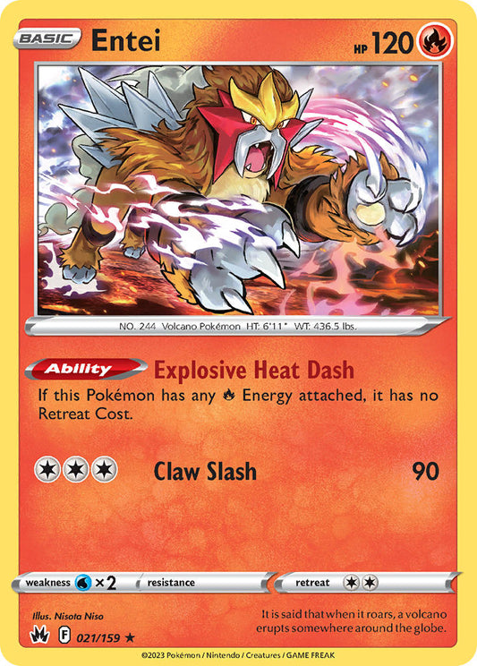 Entei 021/159 - POKEMON SWORD & SHIELD: CROWN ZENITH