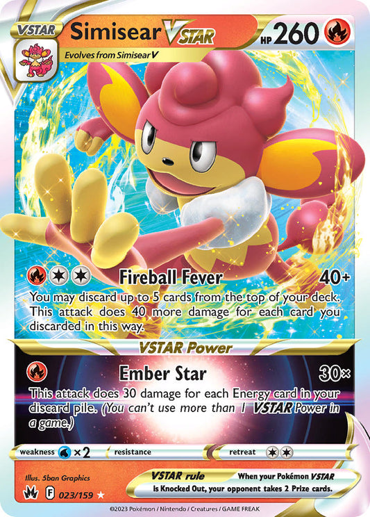 Simisear VSTAR 023/159 - POKEMON SWORD & SHIELD: CROWN ZENITH