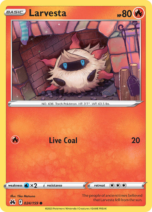 Larvesta 024/159 - POKEMON SWORD & SHIELD: CROWN ZENITH