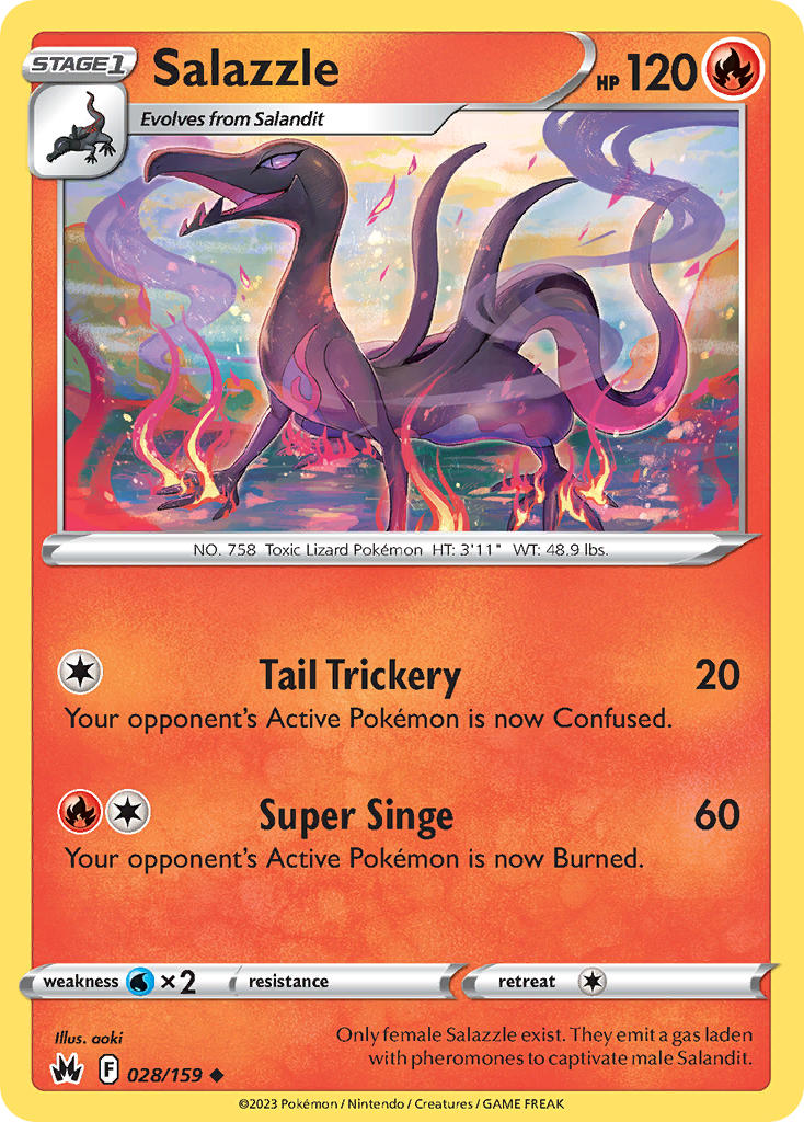 Salazzle 028/159 - POKEMON SWORD & SHIELD: CROWN ZENITH