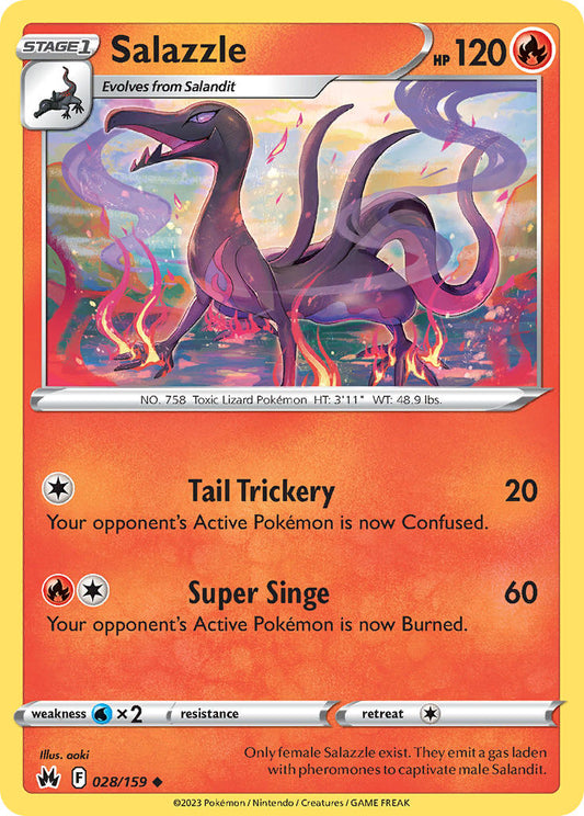 Salazzle 028/159 - POKEMON SWORD & SHIELD: CROWN ZENITH