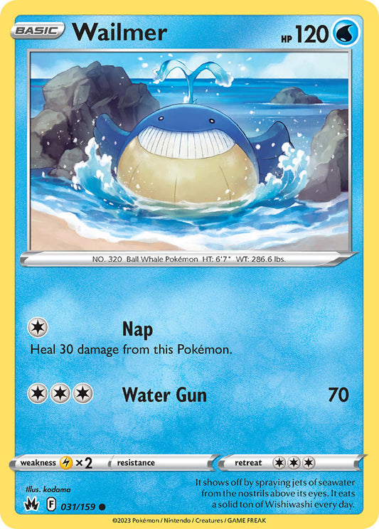 Wailmer 031/159 - POKEMON SWORD & SHIELD: CROWN ZENITH