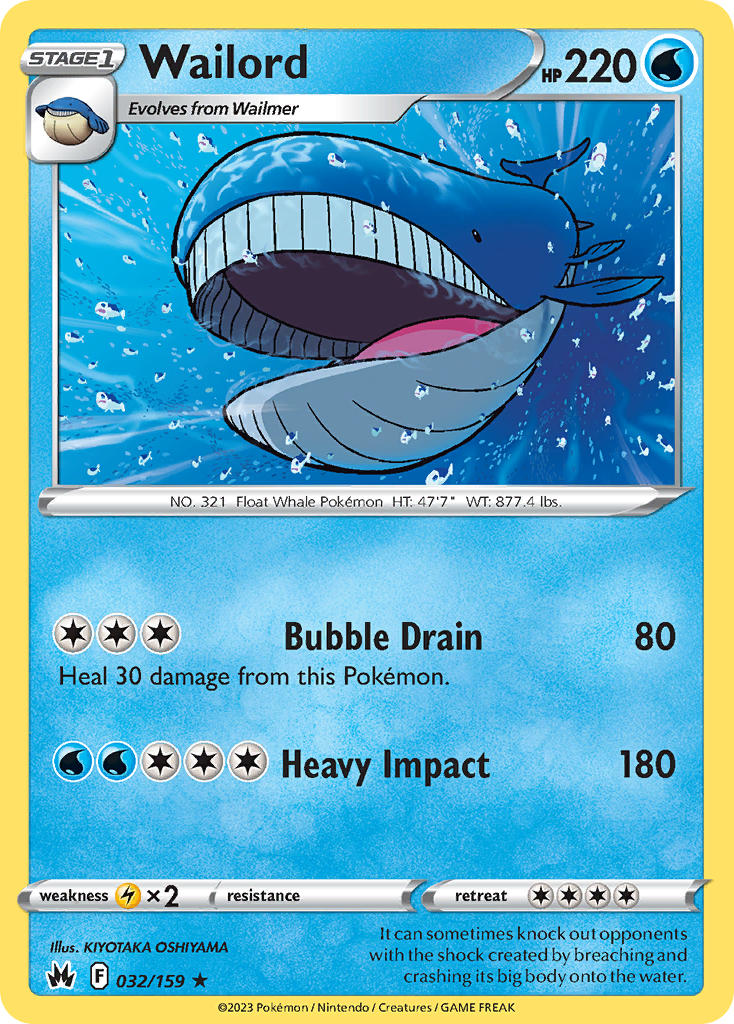 Wailord 032/159 - POKEMON SWORD & SHIELD: CROWN ZENITH
