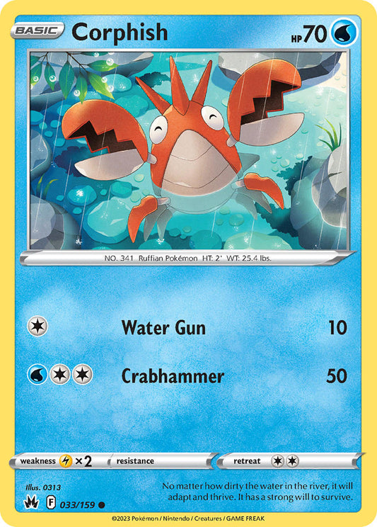 Corpish 033/159 - POKEMON SWORD & SHIELD: CROWN ZENITH