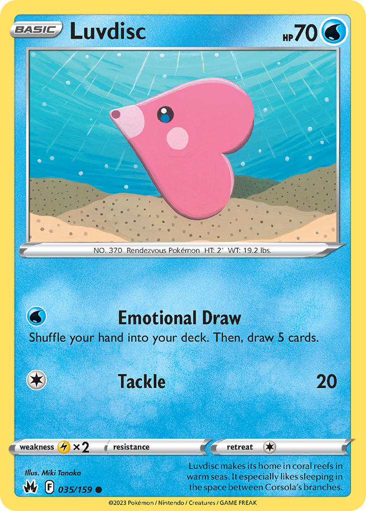 Luvdisc 035/159 - POKEMON SWORD & SHIELD: CROWN ZENITH