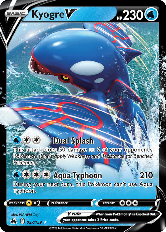 Kyogre V 037/159 - POKEMON SWORD & SHIELD: CROWN ZENITH