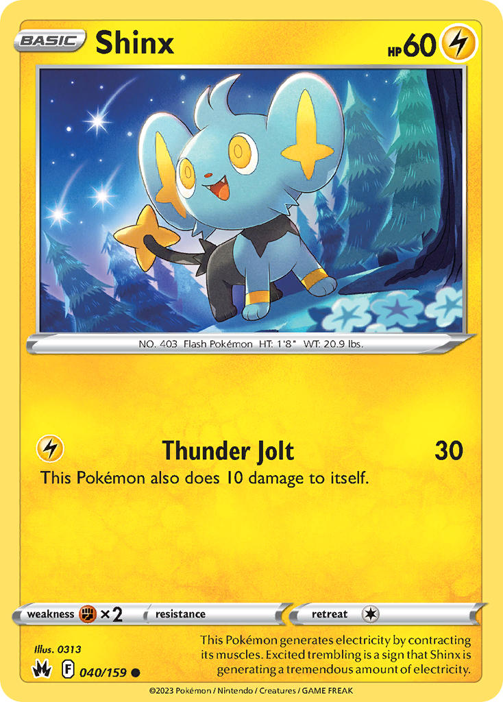 Shinx 040/159 - POKEMON SWORD & SHIELD: CROWN ZENITH