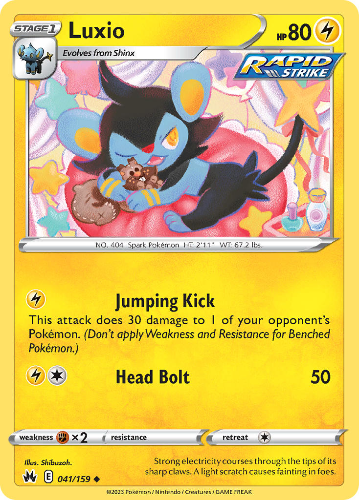 Luxio 041/159 - POKEMON SWORD & SHIELD: CROWN ZENITH