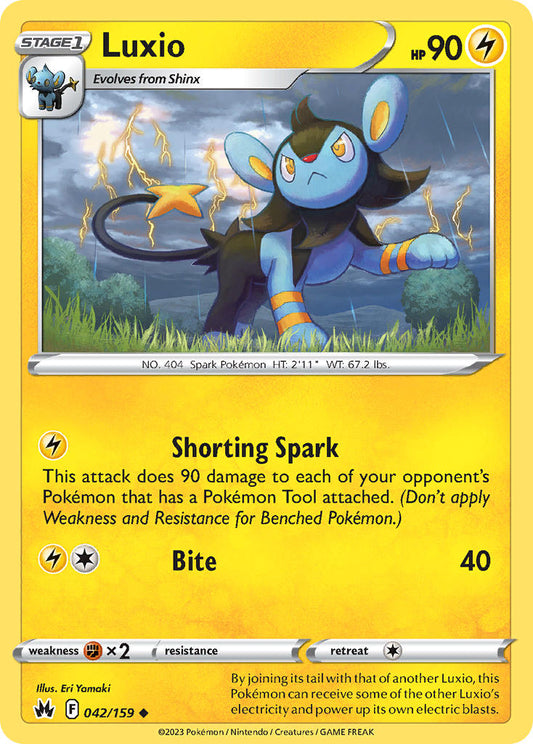 Luxio 042/159 - POKEMON SWORD & SHIELD: CROWN ZENITH