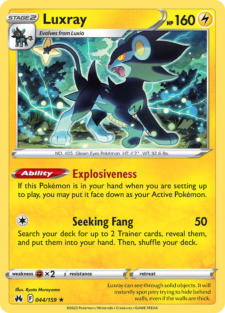 Luxray 044/159 - POKEMON SWORD & SHIELD: CROWN ZENITH