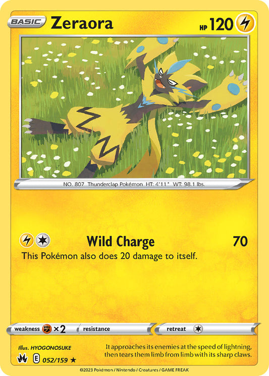 Zeraora 052/159 - POKEMON SWORD & SHIELD: CROWN ZENITH