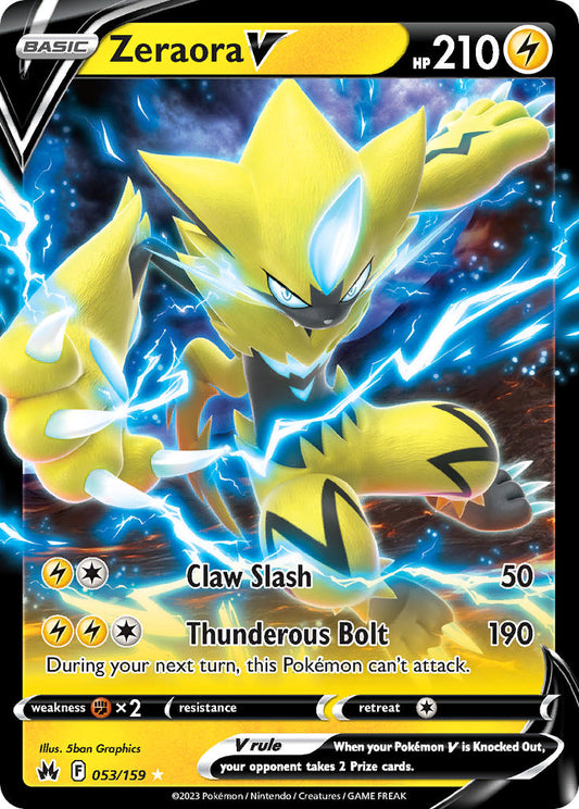 Zeraora V 053/159 - POKEMON SWORD & SHIELD: CROWN ZENITH