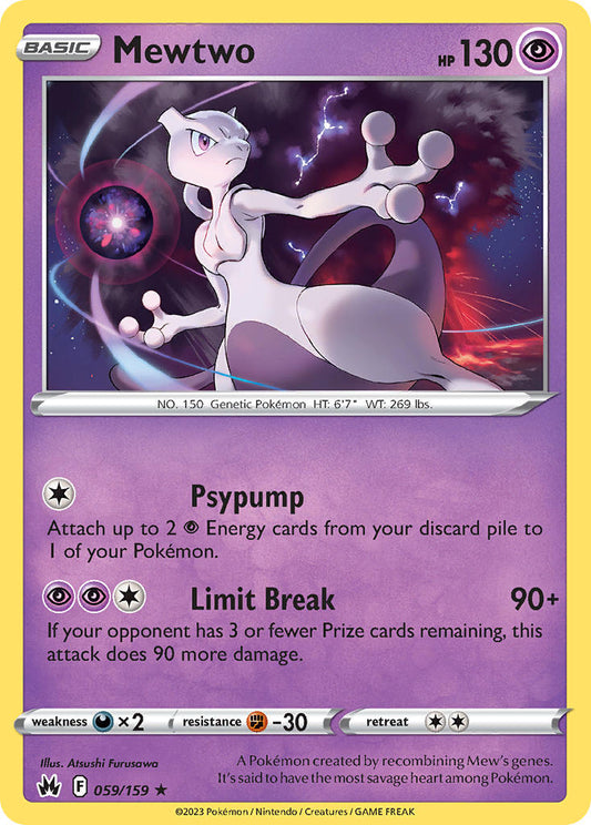 Mewtwo 059/159 - POKEMON SWORD & SHIELD: CROWN ZENITH