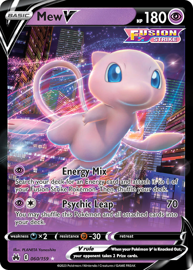 Mew V 060/159 - POKEMON SWORD & SHIELD: CROWN ZENITH
