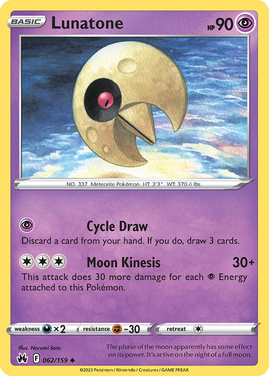 Lunatone 062/159 - POKEMON SWORD & SHIELD: CROWN ZENITH
