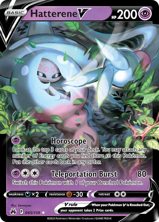Hatterene V 065/159 - POKEMON SWORD & SHIELD: CROWN ZENITH