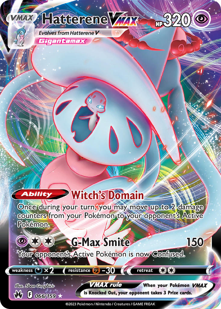 Hatterene VMAX 066/159 - POKEMON SWORD & SHIELD: CROWN ZENITH