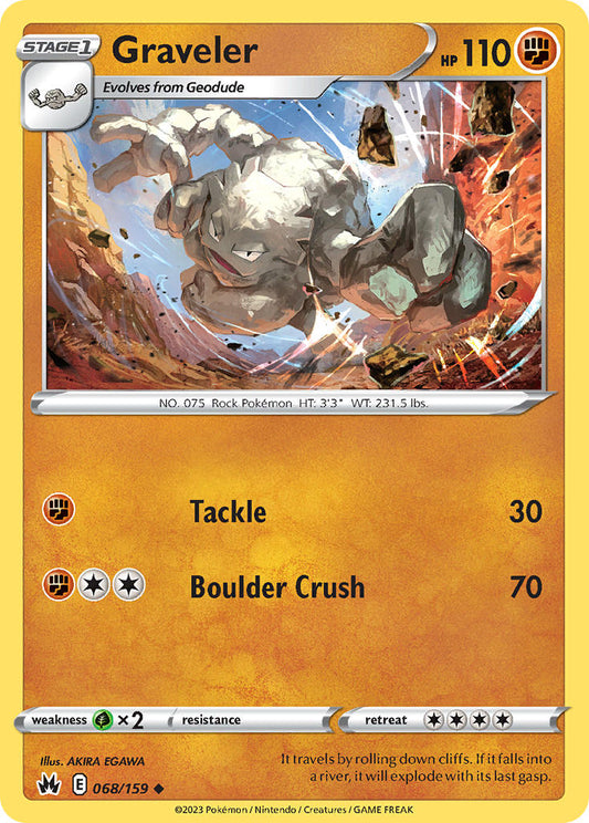 Graveler 068/159 - POKEMON SWORD & SHIELD: CROWN ZENITH