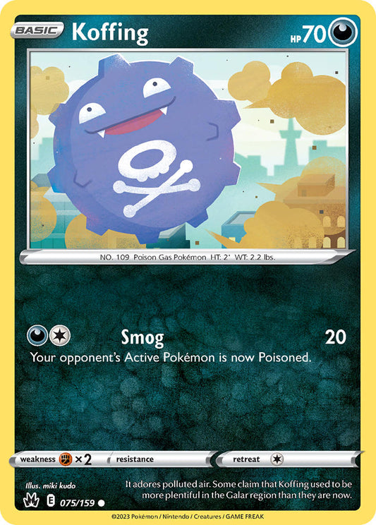 Koffing 075/159 - POKEMON SWORD & SHIELD: CROWN ZENITH