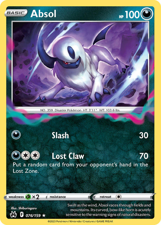 Absol 076/159 - POKEMON SWORD & SHIELD: CROWN ZENITH