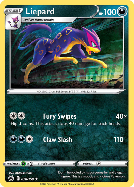 Liepard 078/159 - POKEMON SWORD & SHIELD: CROWN ZENITH