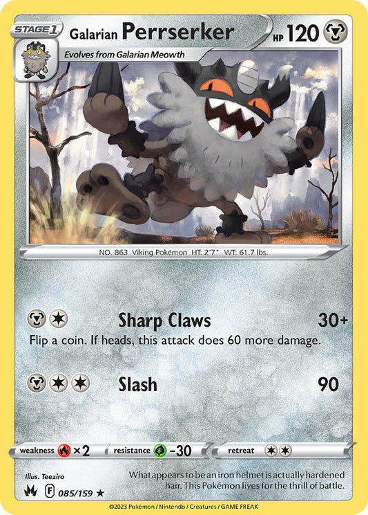 Galarian Perrserker 085/159 - POKEMON SWORD & SHIELD: CROWN ZENITH