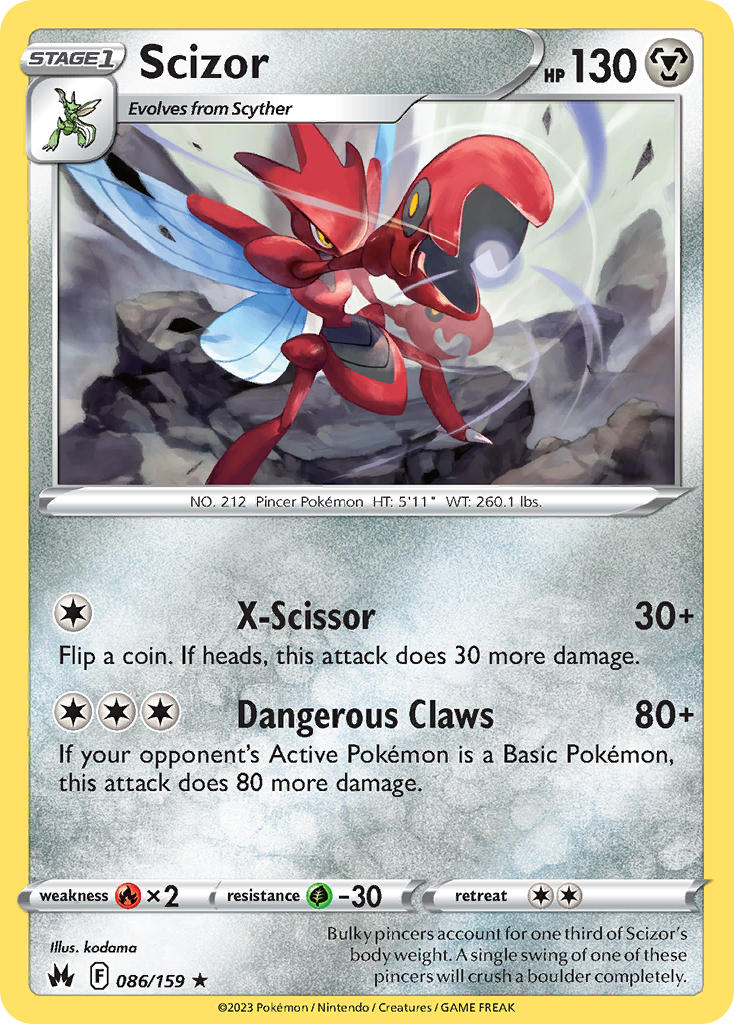 Scizor 086/159 - POKEMON SWORD & SHIELD: CROWN ZENITH