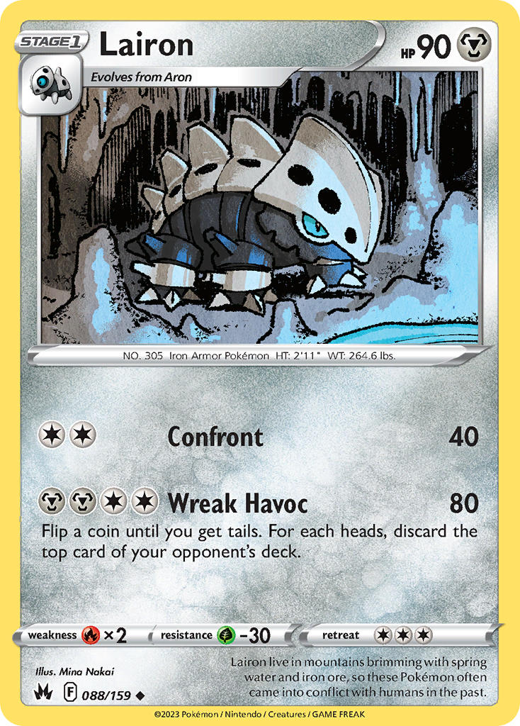 Lairon 088/159 - POKEMON SWORD & SHIELD: CROWN ZENITH