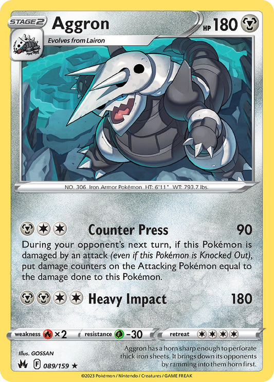 Aggron 089/159 - POKEMON SWORD & SHIELD: CROWN ZENITH