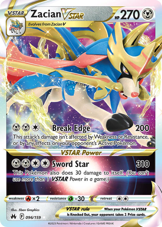 Zacian VSTAR 096/159 - POKEMON SWORD & SHIELD: CROWN ZENITH