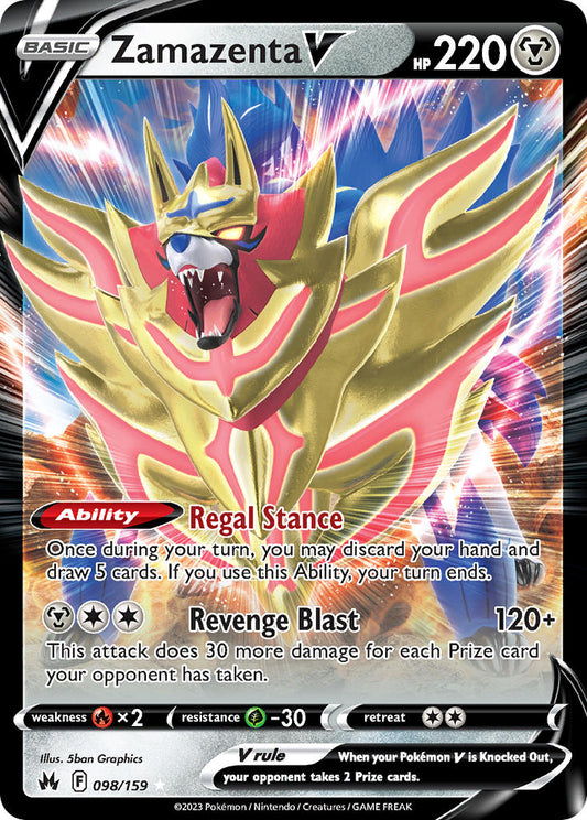 Zamazenta V 098/159 - POKEMON SWORD & SHIELD: CROWN ZENITH