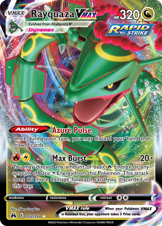 Rayquaza VMAX 102/159 - POKEMON SWORD & SHIELD: CROWN ZENITH