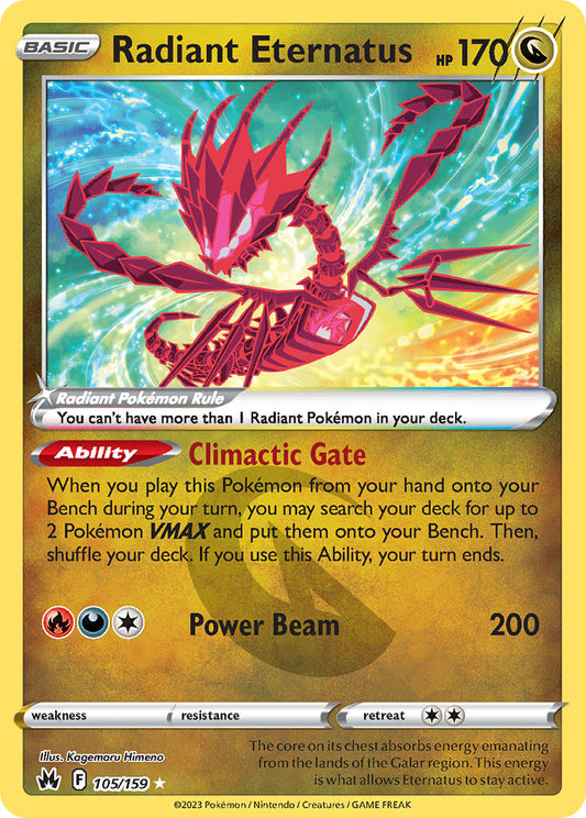 Radiant Eternatus 105/159 - POKEMON SWORD & SHIELD: CROWN ZENITH