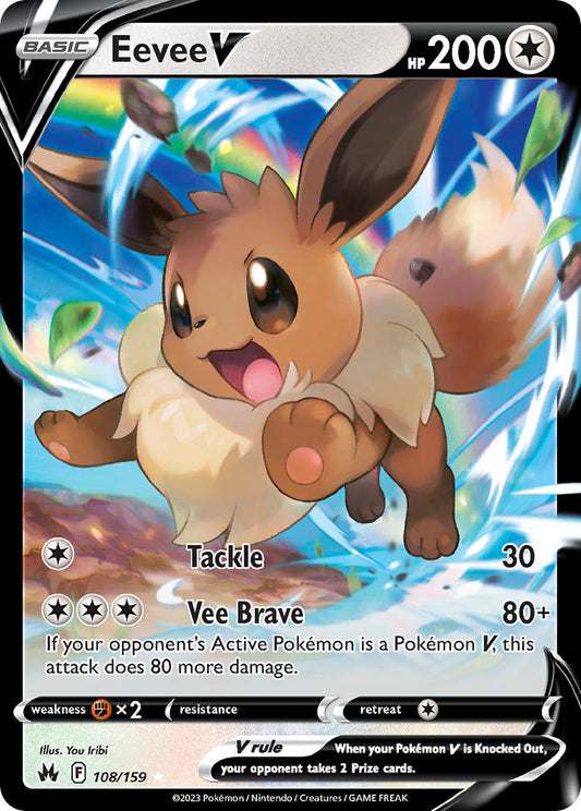 Eevee V 108/159 - POKEMON SWORD & SHIELD: CROWN ZENITH