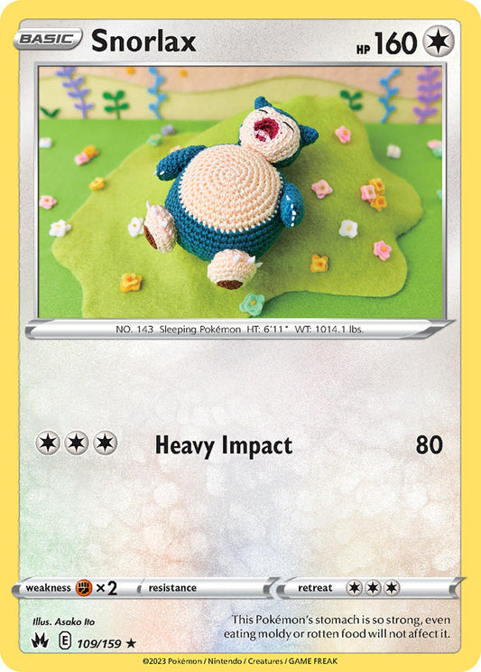 Snorlax 109/159 - POKEMON SWORD & SHIELD: CROWN ZENITH