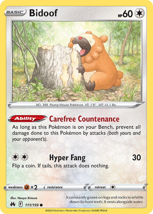 Bidoof 111/159 - POKEMON SWORD & SHIELD: CROWN ZENITH