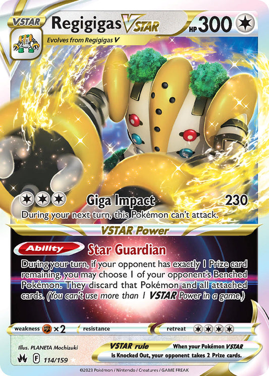 Regigigas VSTAR 114/159 - POKEMON SWORD & SHIELD: CROWN ZENITH