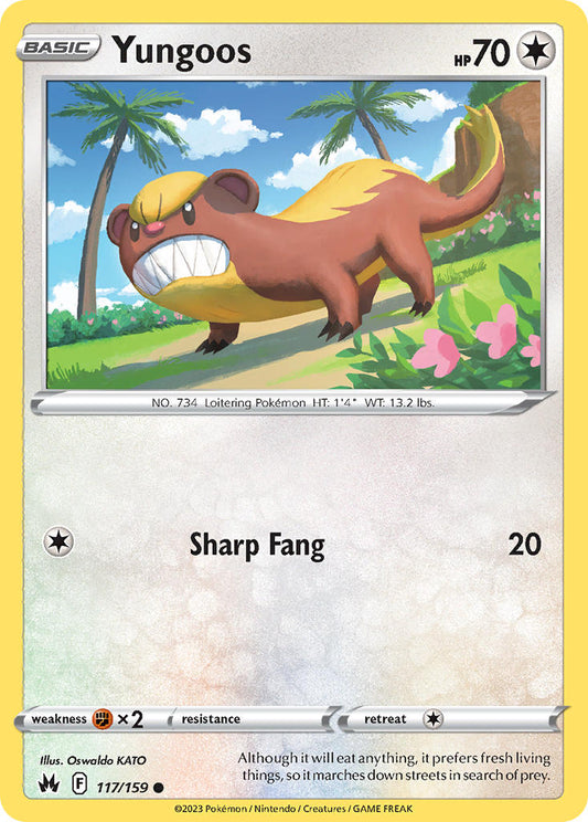 Yungoos 117/159 - POKEMON SWORD & SHIELD: CROWN ZENITH