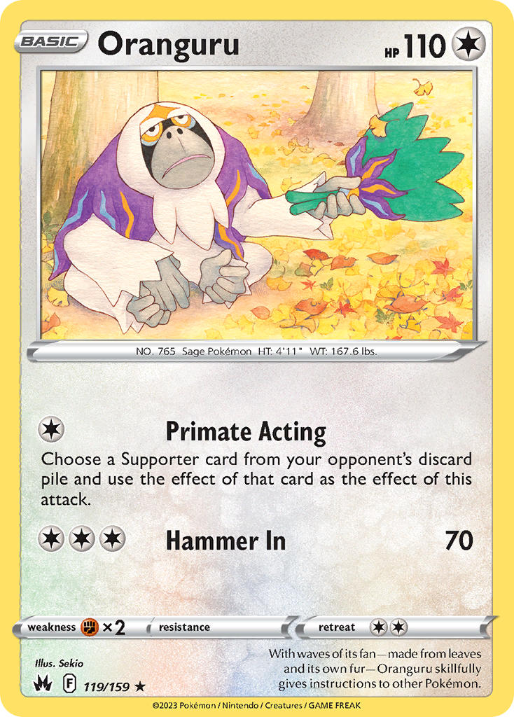 Oranguru 119/159 - POKEMON SWORD & SHIELD: CROWN ZENITH