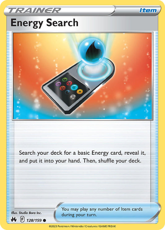 Energy Search 128/159 - POKEMON SWORD & SHIELD: CROWN ZENITH