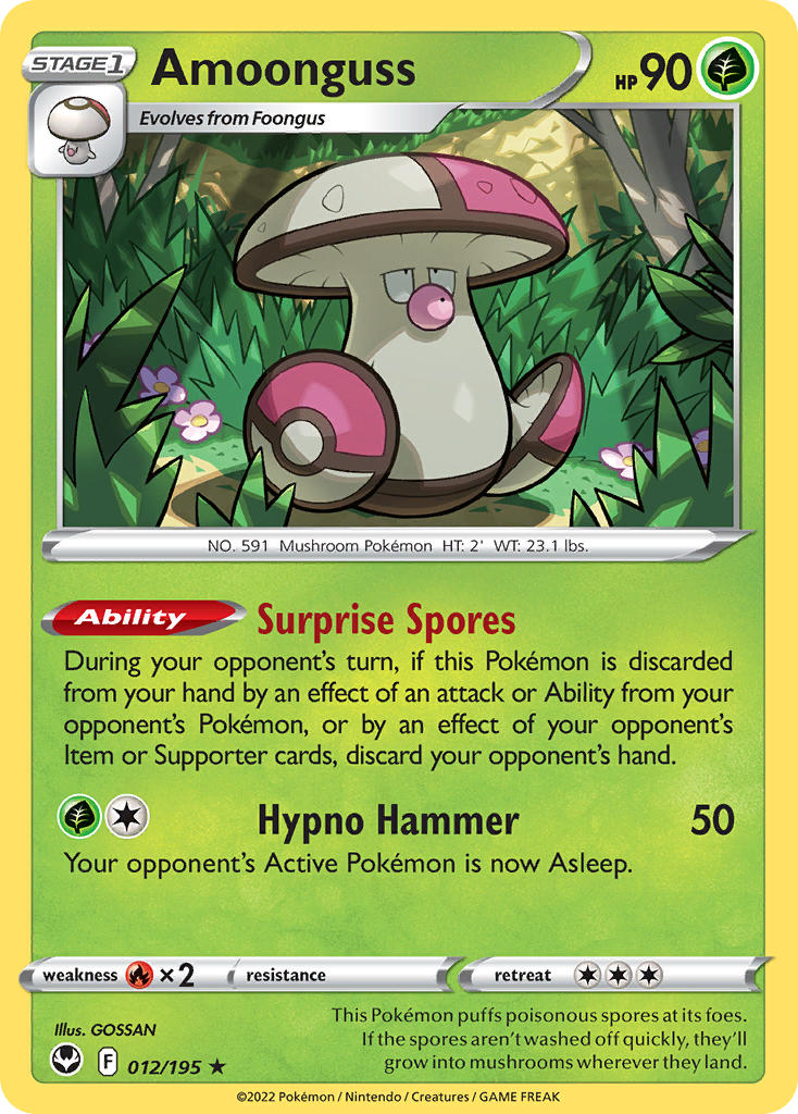 Amoonguss 012/195 - POKEMON SWORD & SHIELD: SILVER TEMPEST