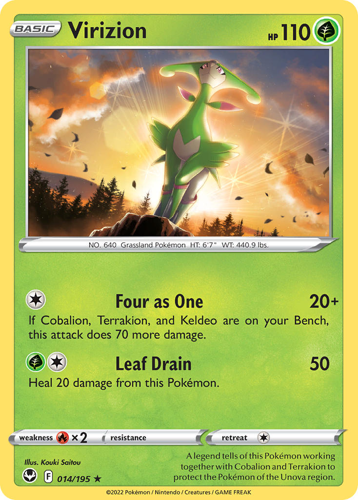 Virizion 014/195 - POKEMON SWORD & SHIELD: SILVER TEMPEST